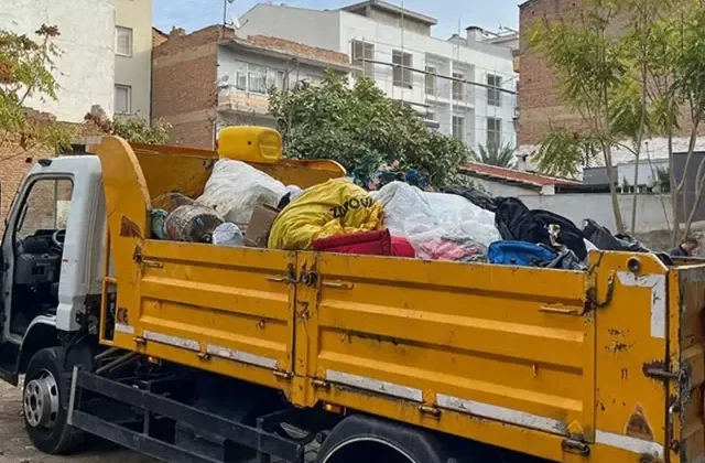 Çöp evden 4 kamyon atık, 12 kedi ve 3 kaplumbağa çıktı