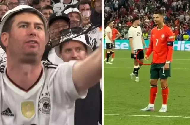 Cristiano Ronaldo Almanların “Messi” tezahüratlarına bakın nasıl yanıt verdi