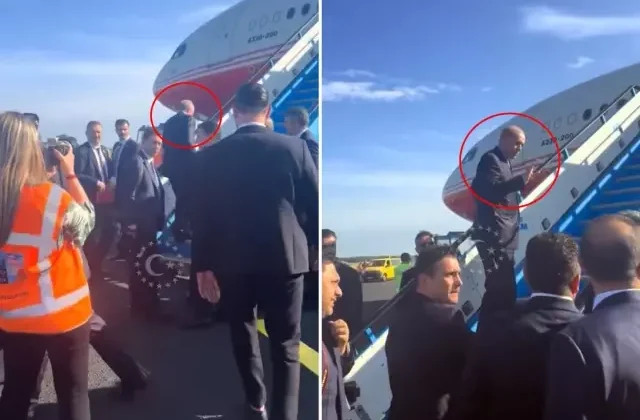 Cumhurbaşkanı Erdoğan’ı tam uçağa binerken yakalayıp bakın ne istedi