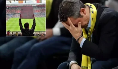 Dev finale Ali Koç damgası! Binlerce kişi önünde o pankartı açtı