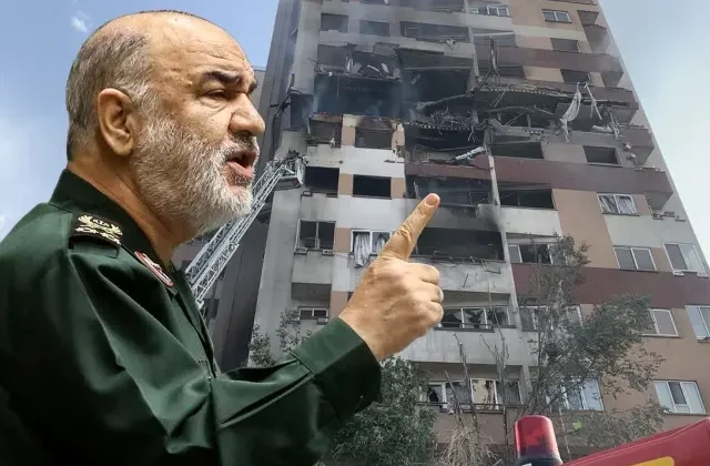 Devrim Muhafızları Komutanı’nın öldürüldüğü bina ilk kez görüntülendi