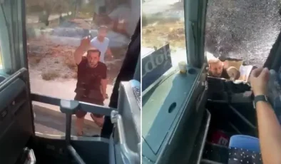 Didim’de tur otobüsüne saldırı: 4 gözaltı
