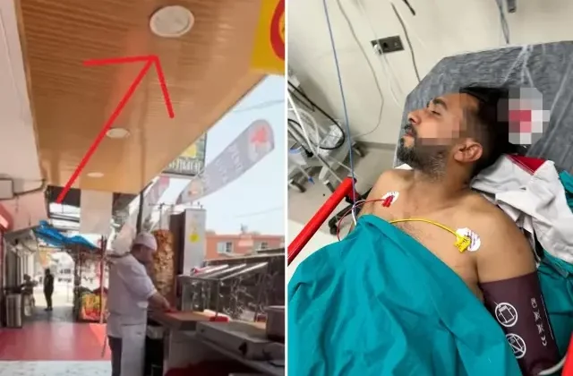 Döner yerken aniden yere yığıldı, korkunç gerçek sonradan ortaya çıktı