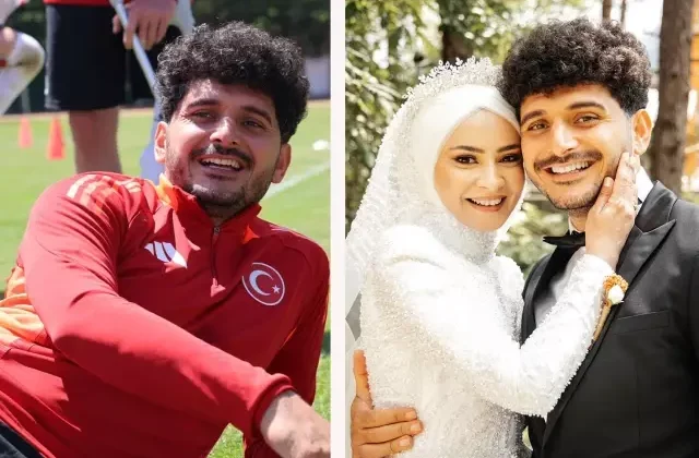 Düğünden kampa: Barış Telli, balayını milli takım kampında geçiriyor