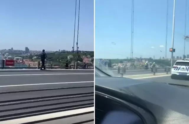 Elinde silahla 15 Temmuz Şehitler Köprüsü’nde intihara kalkıştı
