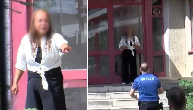 Eski iş yerinin önünde kendini yakmaya kalkıştı