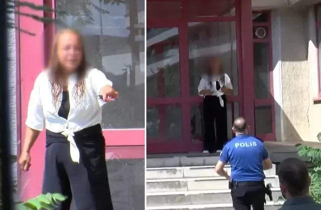 Eski iş yerinin önünde kendini yakmaya kalkıştı