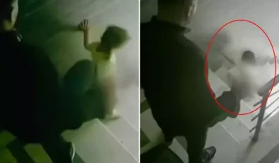 Evladına merdivende tekme atan baba suç makinesi çıktı