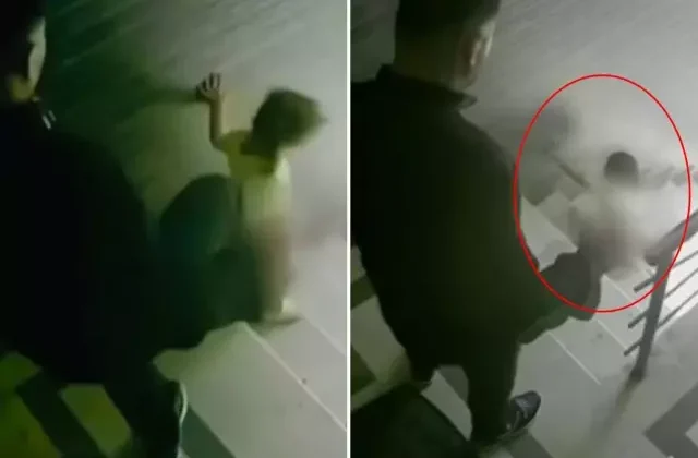 Evladına merdivende tekme atan baba suç makinesi çıktı