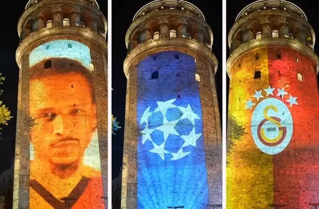 Galatasaray’dan 00:00’da Galata Kulesi’nde ışık şov
