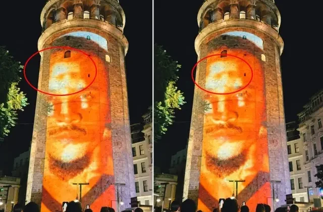 Galatasaray’ın ışık şovunda dikkat çeken detay