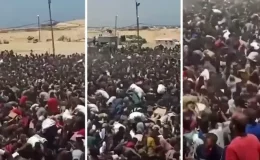 Gazze’de yürek yakan görüntüler: Bu izdiham birazcık un için