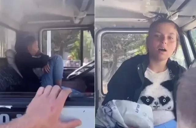 Genç kız çaldığı kamyonla kaza yaptı! Yakalanınca dondu kaldı