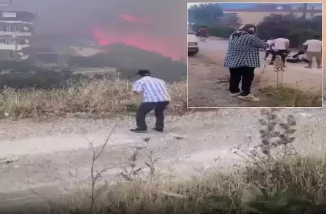 Hatay da yangın felaketini yaşıyor! Vatandaşların çığlıkları kulakları sağır etti