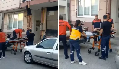 ‘İntihar’ ihbarında bulundu, ekipler ayrılacağı sırada balkondan atlamaya kalkıştı