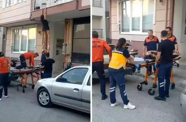 ‘İntihar’ ihbarında bulundu, ekipler ayrılacağı sırada balkondan atlamaya kalkıştı