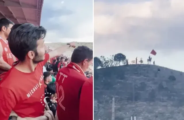 İran ligindeki Türk takımının stadında çekilen görüntü tüyleri diken diken etti