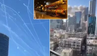 İran, Tel Aviv’i böyle vurdu! Füzelerdeki resim detayı dikkat çekti