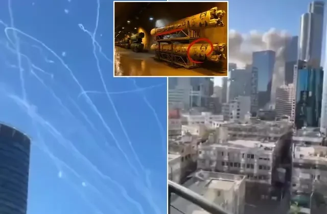 İran, Tel Aviv’i böyle vurdu! Füzelerdeki resim detayı dikkat çekti