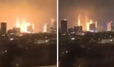 İran’dan 2. saldırı! Fırlatılan füze Tel Aviv’e böyle düştü
