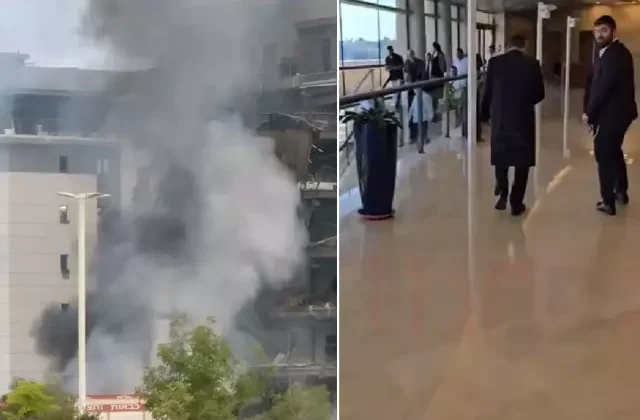 İran’dan jet misilleme! Füzenin düştüğü an kameraya böyle yansıdı