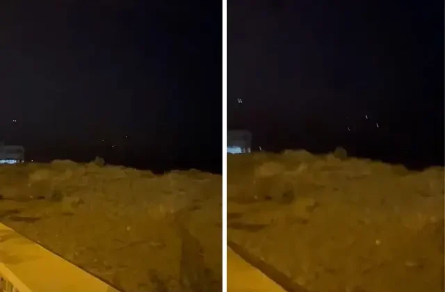 İran’ın İsrail’e fırlattığı füzeler Hatay’dan görüldü