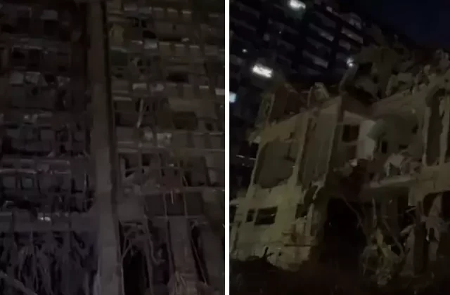 İran’ın vurduğu bölgede büyük yıkım! Kameralara böyle yansıdı