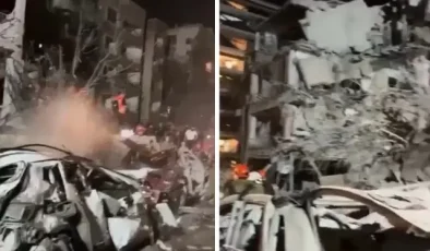 İran’ın vurduğu Tel Aviv’deki yıkım kameralara yansıdı