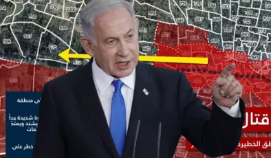 İsrail ordusundan sürgün haritası! Gazze’deki mahalleleri tek tek işaretlediler