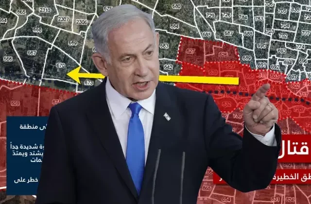 İsrail ordusundan sürgün haritası! Gazze’deki mahalleleri tek tek işaretlediler