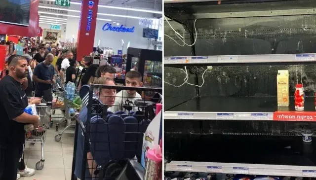 İsrailliler misilleme korkusuyla marketleri boşalttı