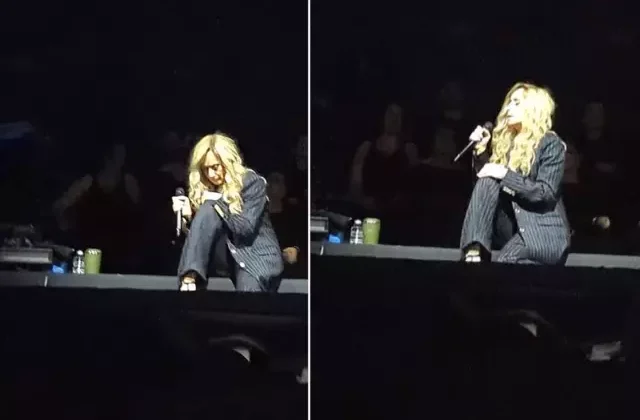 İstanbul’da sahne alan ünlü şarkıcı Lara Fabian sahnede korkuttu