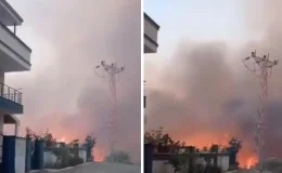 İzmir’de ev alevlerin arasında kaldı! İşte o anlar