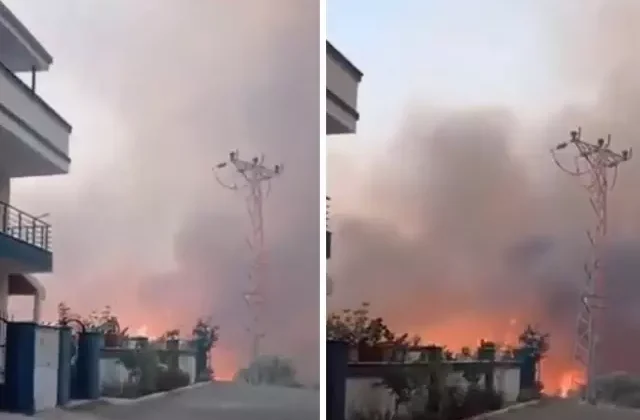 İzmir’de ev alevlerin arasında kaldı! İşte o anlar
