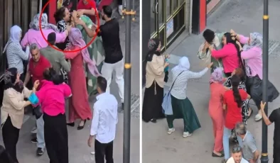 Kadınların kavgasında akıllara durgunluk veren görüntüler: Kafasını ısırmaya çalıştı