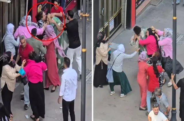 Kadınların kavgasında akıllara durgunluk veren görüntüler: Kafasını ısırmaya çalıştı