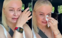Kamerayı kapattığını sanan Didem Uzel, hüngür hüngür ağladı