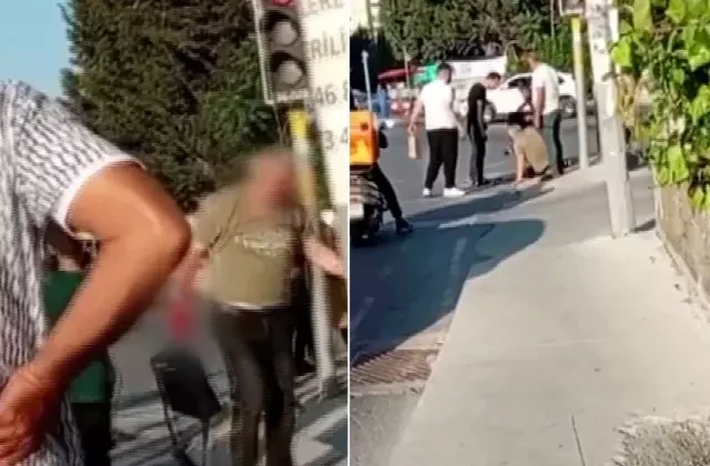Karısını takip eden şahsı dakikalarca dövdü! Dehşet anları kamerada