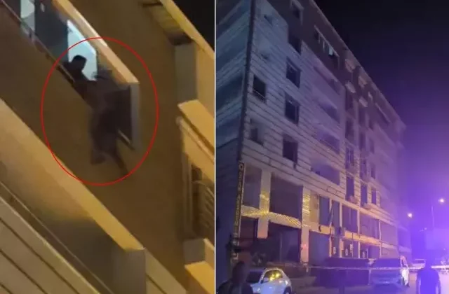 Kaza yaptıktan sonra babasına kızıp 6. kata çıktı