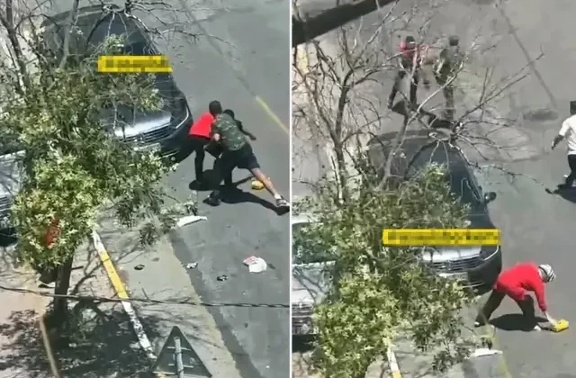 Kendisini yakalayan market çalışanını tekme tokat dövdü