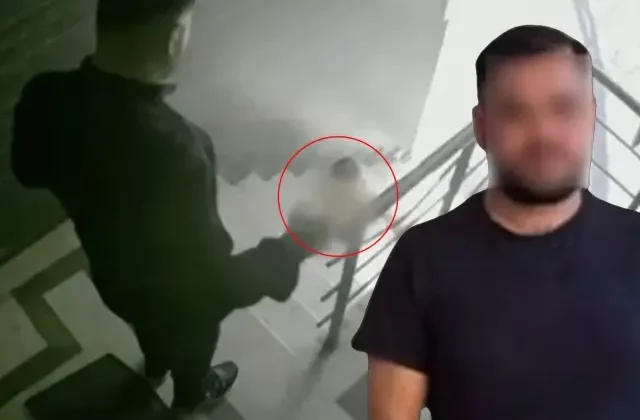 Kızına tekme atarak merdivenlerden yuvarlayan babadan skandal ifade
