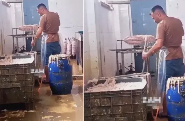 Kokoreçe tövbe ettirecek görüntüler