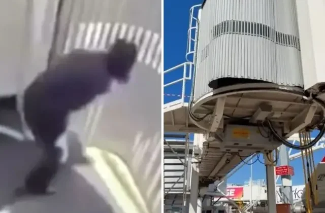 Körükten düşen kadın havalimanı çalışanı ağır yaralandı