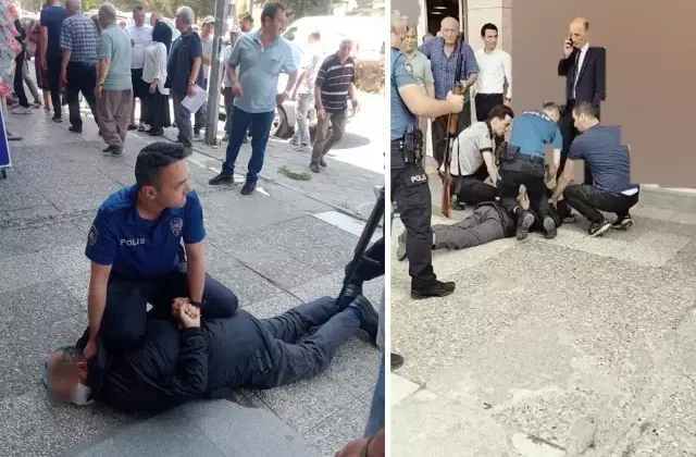 Kredi verilmeyince pompalı tüfekle bankayı bastı