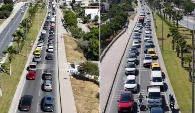 Kuşadası’na tatilci akını! Son 24 saatte 60 binden fazla araç giriş yaptı