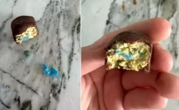 Marketten alınan Dubai çikolatasını yedi, nefesi kesildi! İçinden bakın ne çıktı