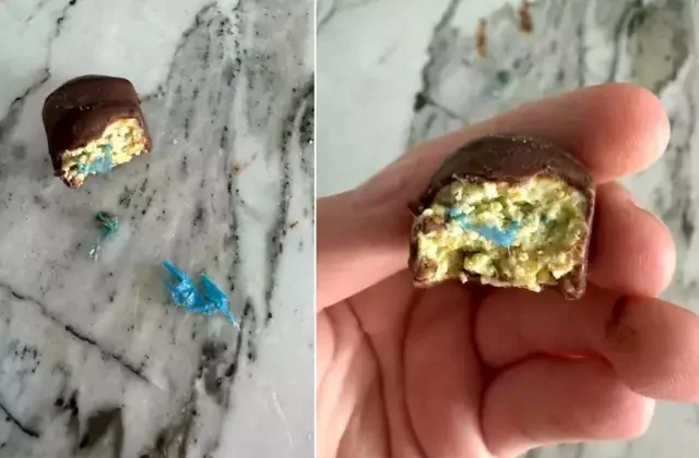 Marketten alınan Dubai çikolatasını yedi, nefesi kesildi! İçinden bakın ne çıktı
