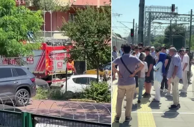 Marmaray’da intihar! Bir anda kendini raylara bıraktı