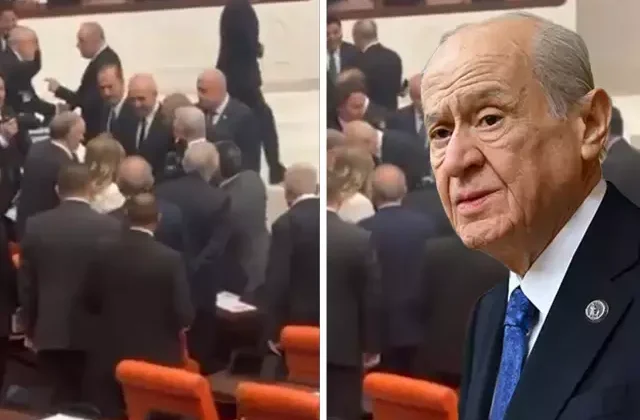 Meclis’te hareketli dakikalar! DEM Partili Sırrı Sakık, Devlet Bahçeli ile tokalaştı