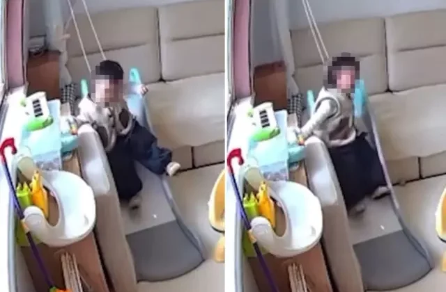 Perde ipi küçük çocuğu hayattan koparıyordu! Dehşet anları kamerada